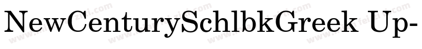NewCenturySchlbkGreek Up字体转换